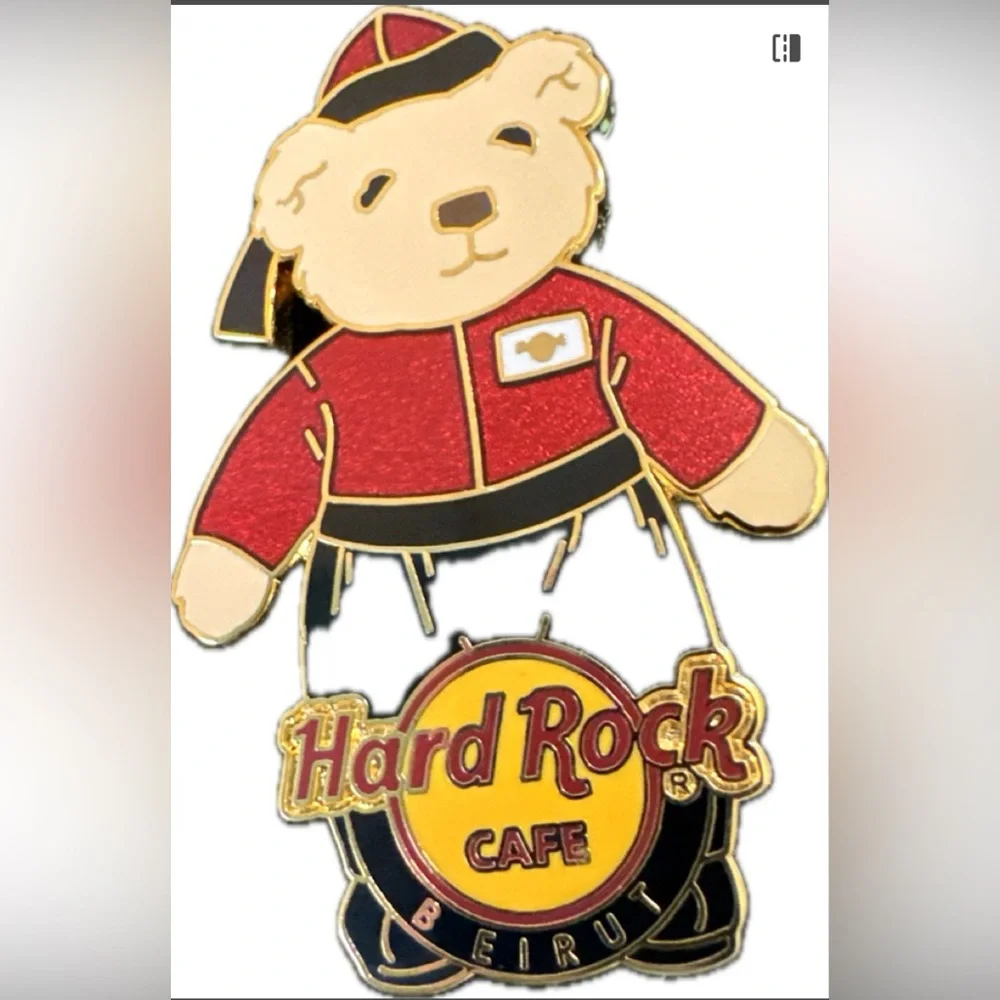 Hard Rock Cafe Beirut 2005 Herrington City Bear pin Very Rare LE 300 collector